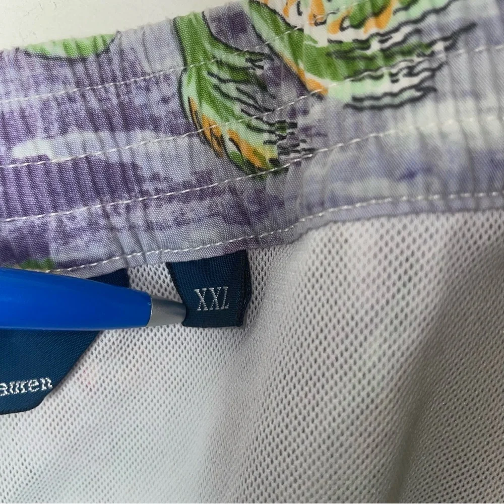 Polo Ralph Lauren Mens Swim Trunks Board Shorts Palm Tree Beach Hawaiian Surfer - Picture 11 of 12